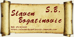 Slaven Bogatinović vizit kartica